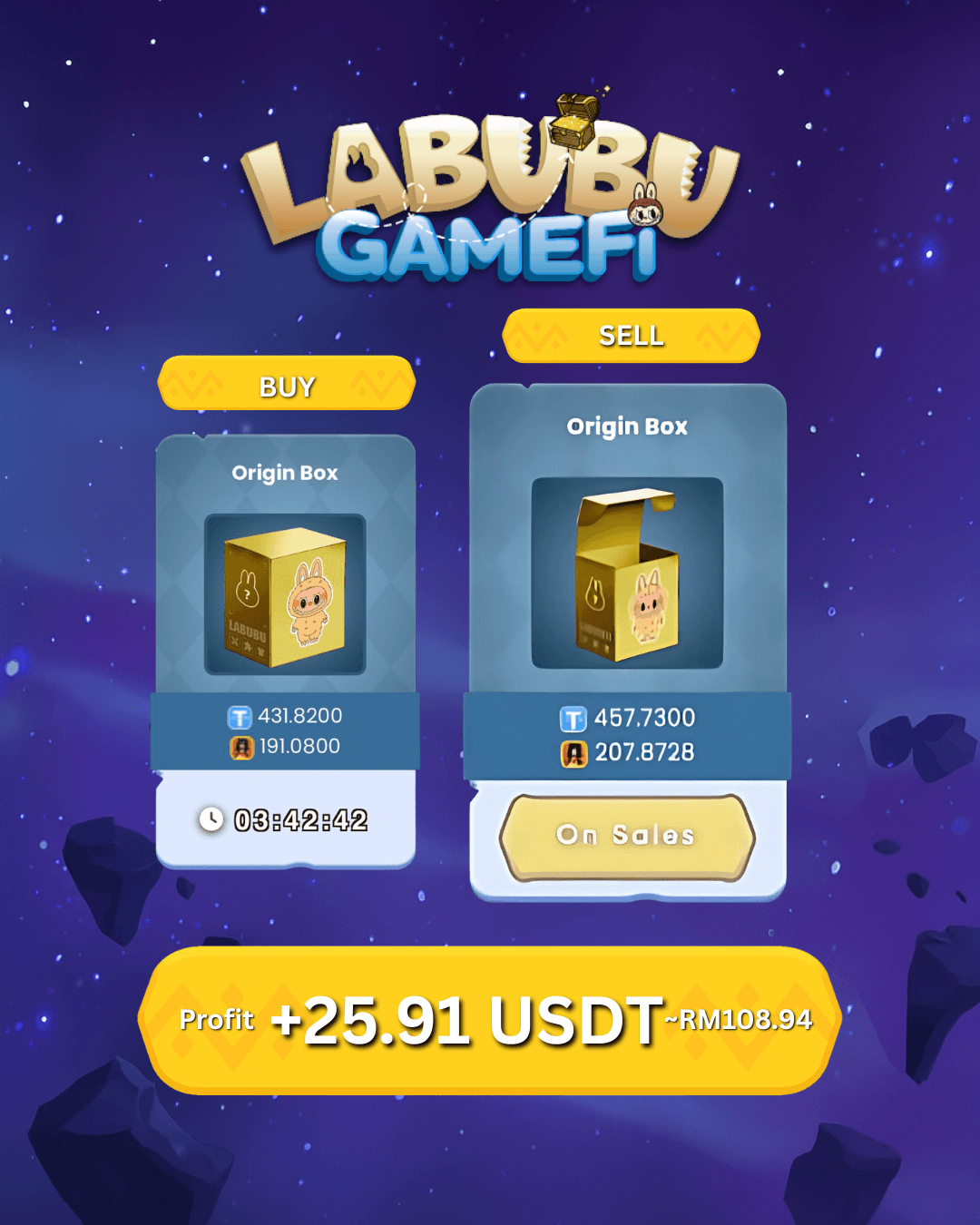 Contoh screenshot purchase history, harga beli, dan harga jual 2